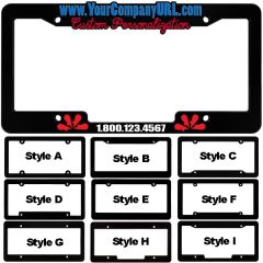 Raised 3-D Plastic License Plate Frames