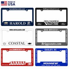 Raised Letter License Plate Frame