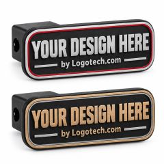 Raised Letter Trailer Hitch Cover