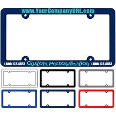 Raised Navy Plastic License Plate Frame