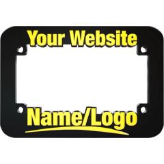 Raised Plastic Motorcycle Plate Frameblack