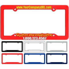 Raised Red Plastic License Plate Framered