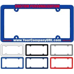 Raised Reflex Blue Plastic License Plate Framereflex Blue