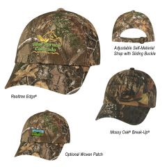 Realtree And Mossy Oak Hunter'S Hideaway Camouflage Cap