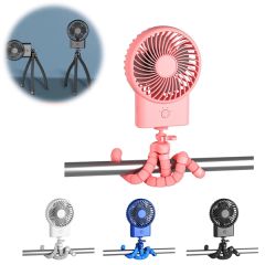 Rechargeable Tripod Clip-On, Handheld Fan