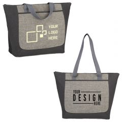 Reclaim Two-Tone Recycled Zippered Tote
