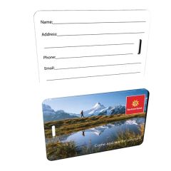 Rectangle 1/8 Inch Acrylic Bag Tag