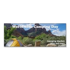 Rectangle 3.5 Inch X 8 Inch Magnetic Sign - Full-Color