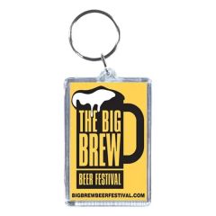 Rectangle Acrylic Keytag 1 7/8 Inch X 2 3/4 Inch