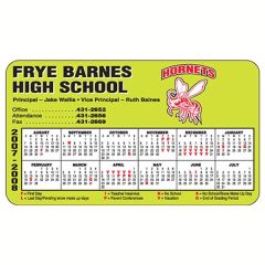 Rectangle Calendar Magnet With Round Corners 7 Inch X 4 Inch - 30 MIL