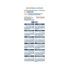 Rectangle Custom Printed Calendar Sheets (3 1/2 Inch  X 8 1/2 Inch )