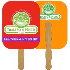 Rectangle Hand Fan Full Color 2 Sides 9 X 7
