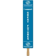 Rectangle Rally Hand Sign W/ 12 Inch Wooden Stick