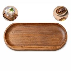 Rectangular Acacia Wood Tea Serving Tray