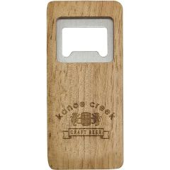 Rectangular Bamboo Bottle Opener