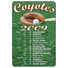 Rectangular Calendar Magnet With Rounded Corners