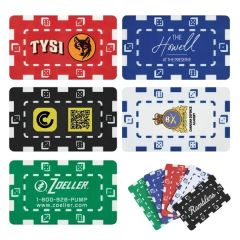 Rectangular Dice Poker Chip Plaque