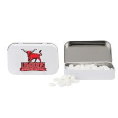 Rectangular Tin With Football Shaped Mints