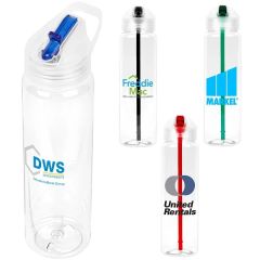 Recyclable Sports Bottle With Flip-Up Lid - 32 Oz
