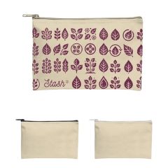 Recycled Canvas Zippered Pouch