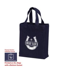 Recycled Cotton Canvas Tote Bag 8 Inch X 5 Inch X 10 Inch