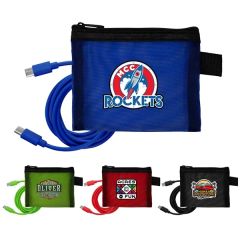 Recycled Mesh 4 Ft C To C Cable Pouch