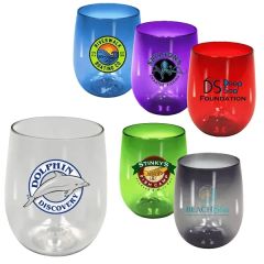 Recycled Pet - 12 Oz Stemless Wine Glass, Full Color Digita