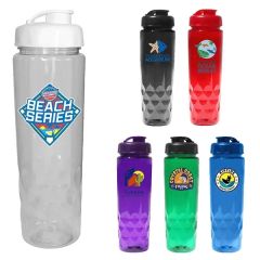 Recycled Pet - 24 Oz Bottle With Flip Top Cap, Full Color D