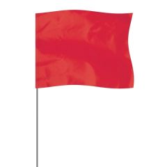 Red 4 Inch X 5 Inch Marker Flag On A 36 Inch Wire