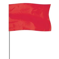 Red 5 Inch X 8 Inch Marker Flag On A 36 Inch Wire