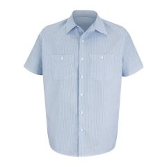 Red Kap Men's Tall Industrial Stripe Work Shirt