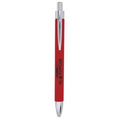 Red Laserable Leatherette Pen