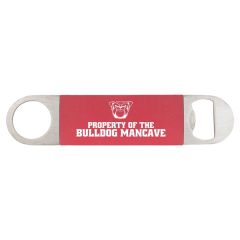 Red Silicone & Stainless Steel Bottle Opener