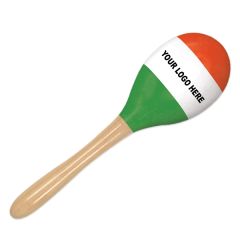 Red, White&green Maracas W/Direct Pad Print On White Stripe