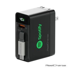 Reelcharge All-In-One Wall Charger W/Retractable Cable - 40W