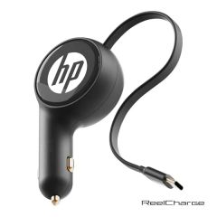 Reelcharge Car Charger W/Retractable Cable
