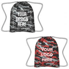 Reflective Camo Drawstring Sports Pack