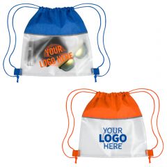 Reflective Heathered Frost Drawstring Bag