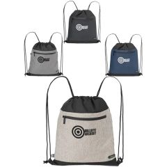 Rejuve Milano Recycled Heather Drawstring Bag