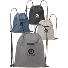 Rejuve X-Pak Recycled Heather Drawstring Bag