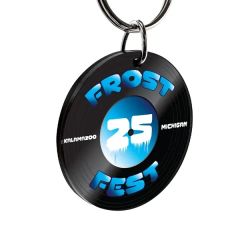 Replica Vinyl Record Acrylic Key Tag