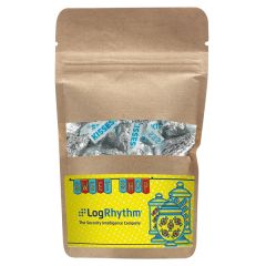 Resealable Kraft Window Pouch With Hershey Kisses