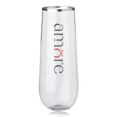 Reserv 9 Oz Plastic Stemless Flute