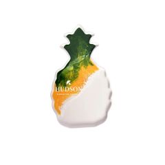 Resin Accented Pineapple Shaped Ceramic Tray