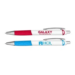 Retractable Ball Point Pen With Rubber Grip