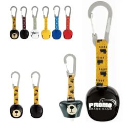 Retractable Bell With Carabiner & Rope For Hiking, Safety