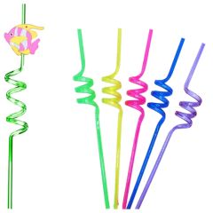 Reusable Crazy Straw With PVC Charm