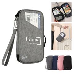 RFID Blocking Waterproof Oxford Cloth Family Passport Holder