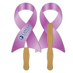 Ribbon Hand Fan Full Color 2 Sides