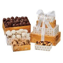 Rich Four-Tier Food Tower